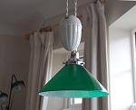 Ceramic rise and fall lamp
