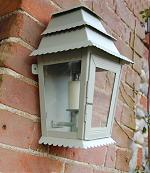 French Grey Cottage  Exterior Lantern