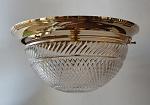 Flush plain ceiling fitting