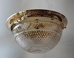 Flush plain ceiling fitting