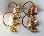 Fluted cast brass ceiling rose