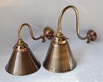 Large Swan Neck Gas Bracket with Coolie Shade