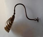 Shell Lamp in bronze with swan neck