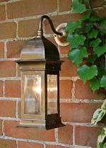 Moorish exterior lantern with swan neck