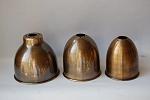 Spun cone brass shade ceiling lamp