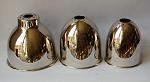 Spun cone brass shade ceiling lamp