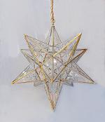 Starburst Cut Star Hanging Lamp
