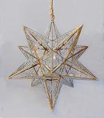 Starburst Cut Star Hanging Lamp