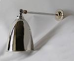 Straight arm bracket with cone shade